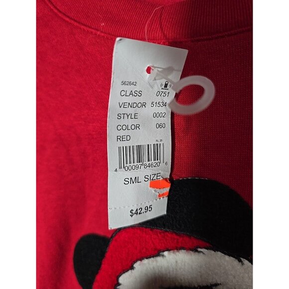 Pacsun Disney Mickey Mouse Sweater Pullover Size Small Red NWT - Picture 5 of 8